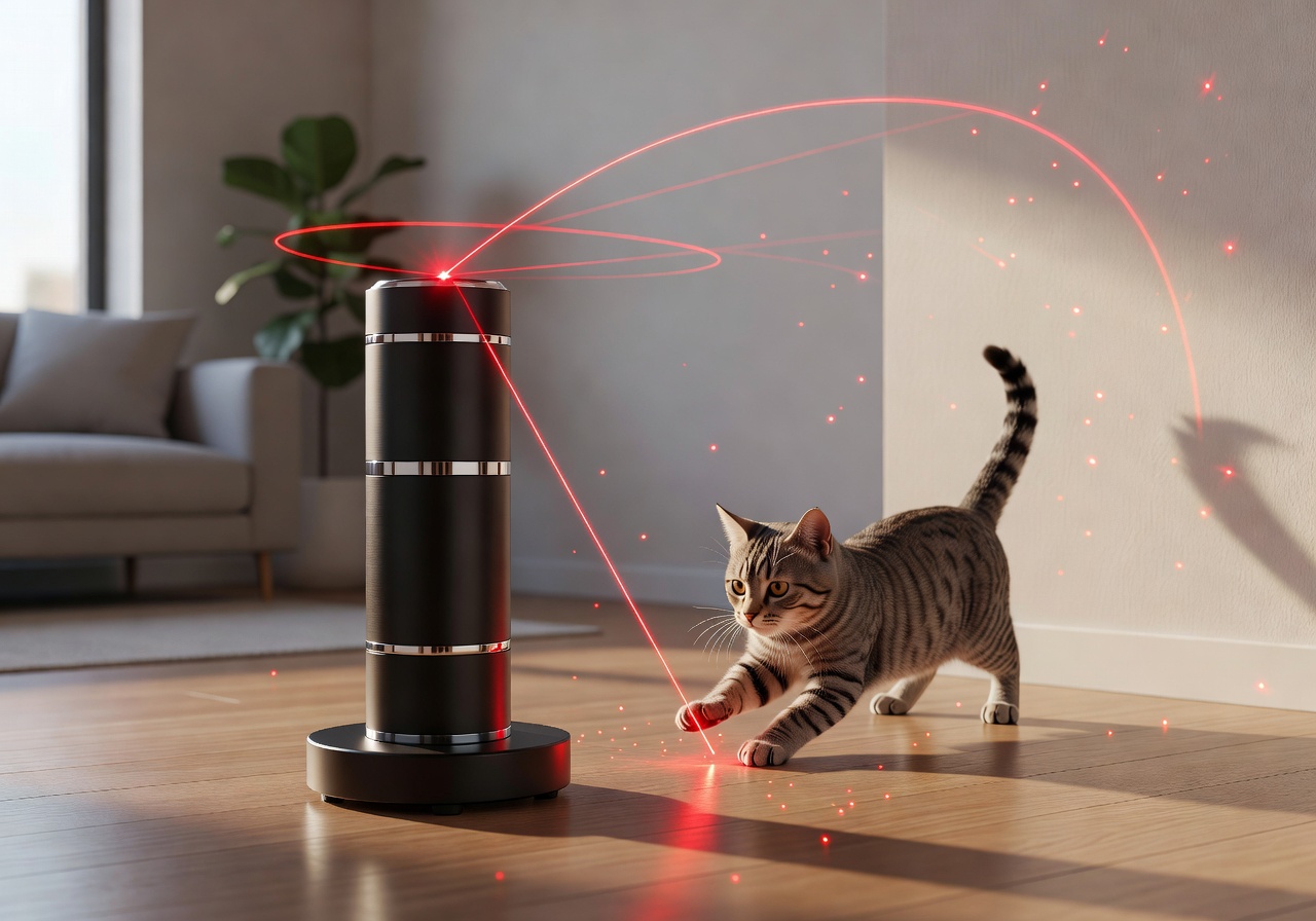 Monopulsefild Laser Tower 360 - premium rotating laser toy for cats