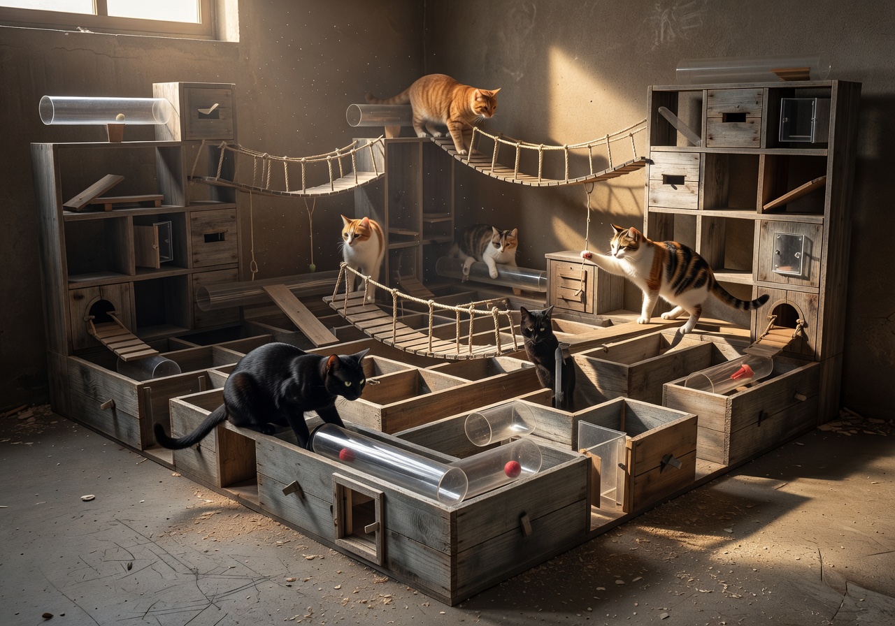 Monopulsefild Maze Runner - puzzle maze toy for intelligent cats